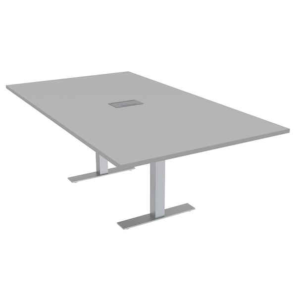 47.25 in W, 84 in L, 29 in H, Engineered Wood Top, Grey